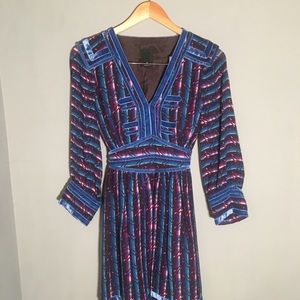 Anna Sui statement dress. Jewel tones and fab!